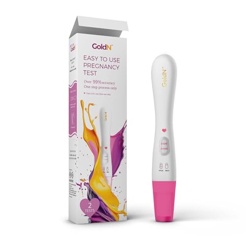 GoldN™ Early Detection Pregnancy Test for Women – HCG Midstream Kit | 99% Accurate & Easy-to-Use | Fast Results with Pink Heart Indicator | Mess-Free,...