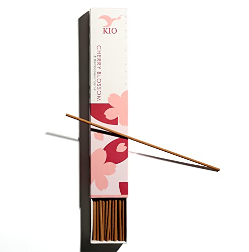 Kio Cherry Blossom,White Peach,French Rose Natural Bambooless Incense Stick Pack Of 3 ,150 Stick ,60 Miniut Burn Time Stick #TOP1