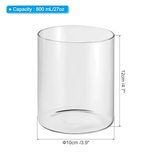 PATIKIL Clear Glass Cylinder Vase - Image 2