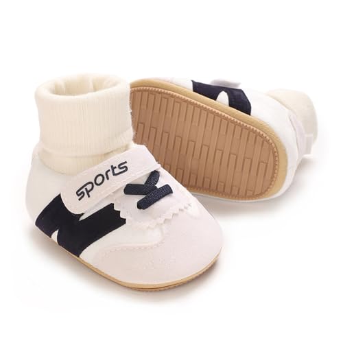Khocadw Baby Shoes Girls Boys First Walking Shoes Non Slip Soft Sole Breathable Slippers Toddler Lightweight Sock Sneakers (02/Dark Blue, 0-6 Months) by Khocadw - Image 7
