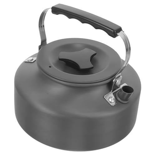 GAROZATION Camping Supply 1.1l Aluminum Oxide Portable Kettle Stovetop Kettle Tea Pot Coffee for Outdoor Use