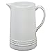 Le Creuset PG1075-1016 Stoneware Pitcher, 1.6-Quart, White