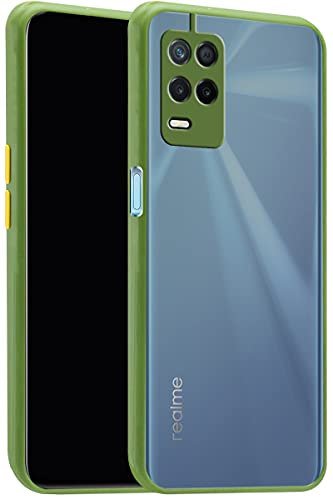 Image of Jkobi Plastic Back Cover for Realme 8 5G, Clear Light Green
