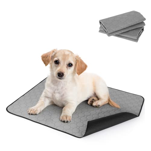 Pecute Almohadillas de Entrenamiento para Perros 2 PCS M 70x50cm Pañales de Perro Lavable Ultraabsorbente Reutilizables Empapadores Toallitas de entrenamiento para mascotas Antideslizante Impermeable