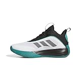 adidas Men's Own The Game 3.0 Basketball, White/Black/Pure Teal, 10.5