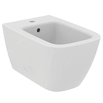 Foto di Ideal Standard - i.life B Bidet sospeso monoforo con fissaggi completamente nascosti. Bianco