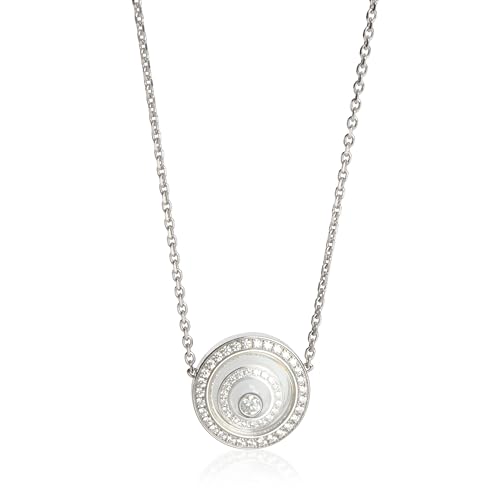 Chopard, Pre-Loved Happy Spirit Pendant Necklace, White Gold, Diamond, 16 in