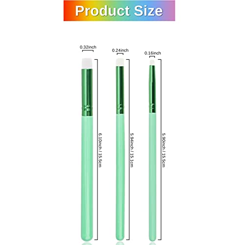 Yoseng Detailed Mini Ink Blending Brushes for Card Making, 3 Models Sizes,6 Colors-18 pcs, Small Art Blending Tool for Ink Blending,Use with Intricate Stencils,Deal with Small Details