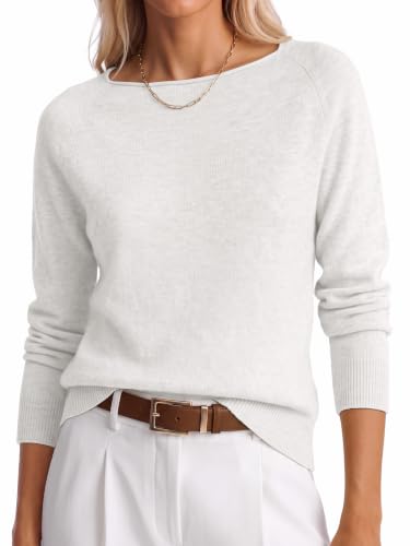 Image of ANRABESS Women Long Sleeve Rolled Neck Fall Lightweight Sweaters Top