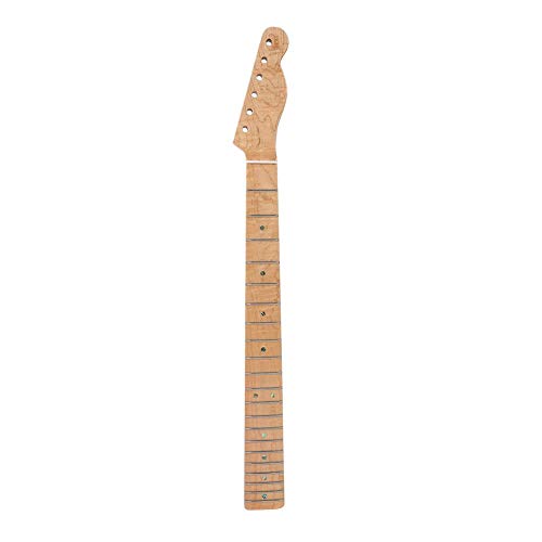 Maple Guitar Neck, 21 Fret Curly Maple Guitar Wood Color Neck for TL
