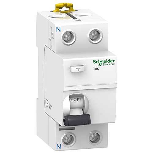 interrupteur différentiel - iidk - 1p+n - 40a - 30 ma - type ac - schneider electric a9r55240