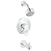 Grohe 26017000   BauLoop Tub Shower Combo in Starlight Chrome