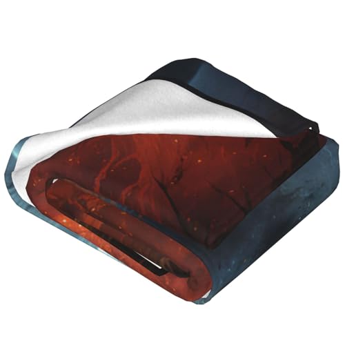 Couverture canapé galaxie colorée flanelle microfibre douce 203x152 cm