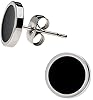 schmuxxi® Ohrstecker Set Damen I schlichte runde Ohrringe aus Edelstahl I hochwertig und modern I Schmuck Set in schwarz und silber #1