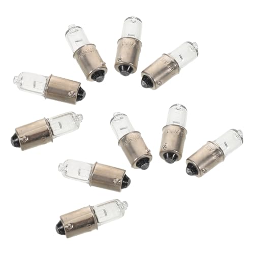 SHINEOFI Lot de 10 Ampoules Ba9s H10w 12v 10w pour Éclairage Intérieur Automobile, Mini Ampoules LED pour Tableau de Bord Voiture et Moto, Remplacement D’ampoules de Panneau, Lumière LED
