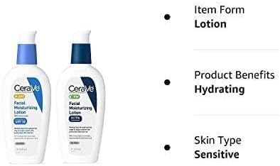CeraVe Facial Moisturizing Lotion 3oz. AM/PM Bundle