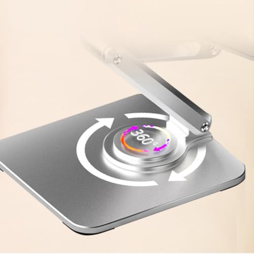 Suporte para Celular e Tablet em Alumínio Articulado Ajustável Metal Resistente Apoio Mesa Portátil