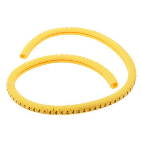VELURA 3x100x Yellow Cable Wire Markers Identification Lables Tags Managment Number 4|Business & Industrial | Electrical & Test Equipment | Other Electrical & Test Equip.-picture-29