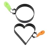 Photo Gallery healifty 2 pezzi anello per uova acciaio con pieghevole stampo scottatura forma rotonda e cuori per frittate e hamburger cucina Photo Gallery healifty 2 pezzi anello per uova acciaio con pieghevole stampo scottatura forma rotonda e cuori per frittate e hamburger cucina