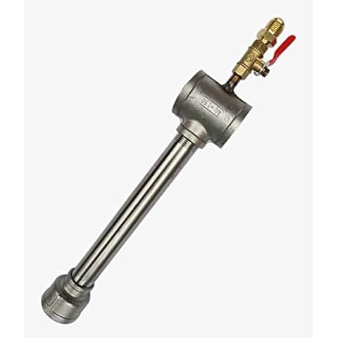 LSMIITTH Propane Gas Forge Furnace Burner, High Pressure Cast-Iron Burner Head, Burner Assembly Flame Control System, Propane Burner Replacement, Blacksmith Knife Making Cover