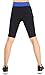Neonysweets Womens Capri Tights Fitness Running Yoga Pants Leggings Black Blue L