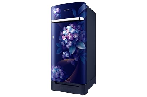 Image of Samsung 189 L, 5 Star, Digital Inverter, Direct-Cool Single Door Refrigerator (RR21H2H25HS /HL, Hydrangea Blue, Base Stand Drawer, Single Touch Defrost, 2026 Model)