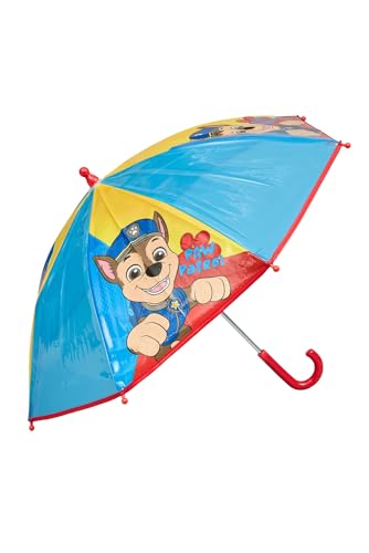Paraguas Paw Patrol Chase protección ligera lluvia niños niñas apertura fácil tipo bastón