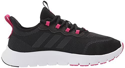 Adidas Women's Vario Sport Running Shoe, Black/Black/Team Real Magenta, 7 #TOP5
