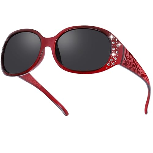 Image of HAOLOTA Polarized Sunglasses for Men Women Designer Driving Glasses Lightweight UV400 Protection
