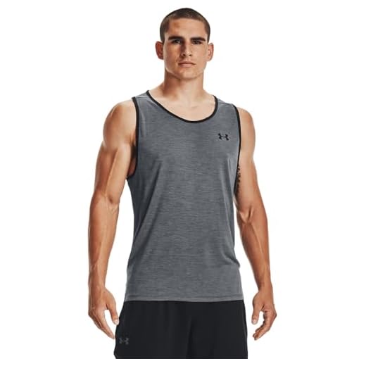 Under Armour Men's Tech 2.0 Tank Top , Pitch Gray (013)/Black , Medium
