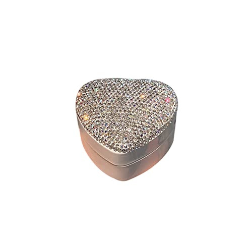 SIJI Herzförmiger Ring-Geschenk-Kasten-Hochzeits-Kasten-Verlobungsring-Halter-Schmuckkästchen-Geschenk-Bevorzugung Cover