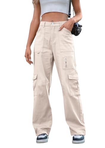 Best Jeans to Wear with Combat Boots: Your Ultimate Guide 13 IVIR Womens Cargo Pants with Pockets Adjustable Wide Leg Casual Work Pants 7 Pockets Combat Military Trousers Beige Large