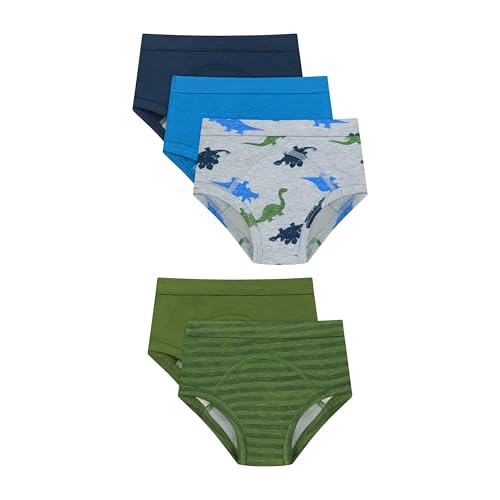 Image of Hanes Boys' Potty Training Underwear, Light Leaks Toddler Cotton Briefs and Boxer Briefs, Multi-pack