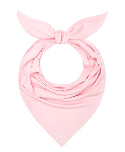 GOT Sports UPF 50+ Cooling Bandana for Men & Women - Thermoregulation, Moisture-Wicking, Sun Protection Bandana Neck Wraps (Pink Solid)
