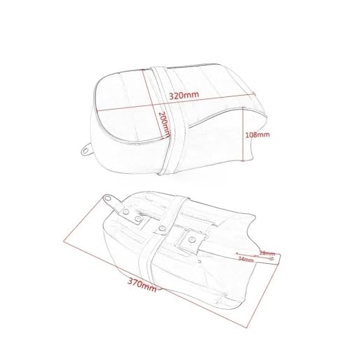 Cojín de pasajero para Sportster Iron 883 XL883N con acabado premium resistente 7