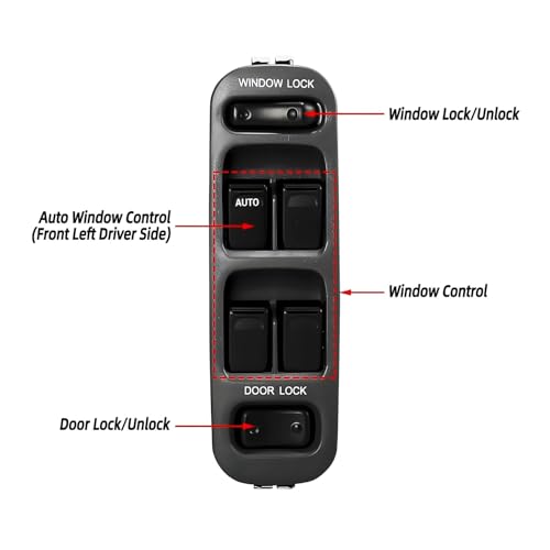 Interrupteur de lève-vitre électrique pour Suzuki Grand Vitara commande 13 broches - 3