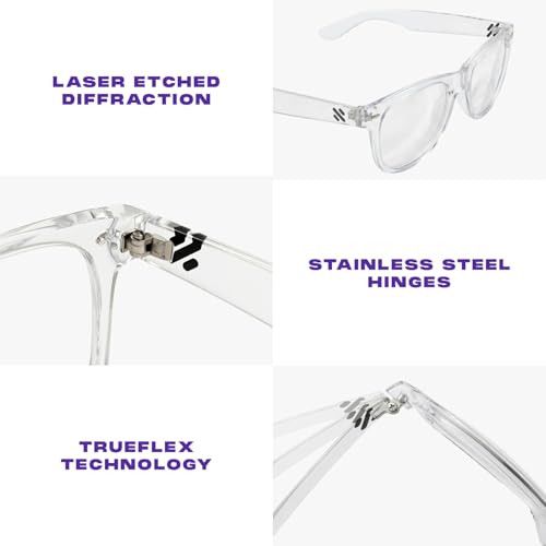 Image of Ultimate Diffraction Glasses - 3D Prism Rainbow Effect - Great Edm, Concert, and Rave Accessory