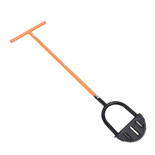 Garosa Bordatore Manuale per Prato 37,8 Pollici con Manico Lungo Bordatore a Mezzaluna con Dente di in Acciaio al Carbonio per Giardini Esterni Paesaggi Aiuole Marciapiedi Cortili