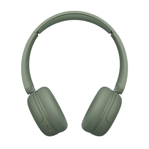 Image of JVC Wireless Headphones with 50H Battery Life, Soft Cushions, Foldable Design, Bluetooth 5.3, Multipoint Connection, App EQ, Built-in Mic - Matte Green - HAS59WG