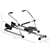 Imagen de HOMCOM Máquina de Remo Hidráulico Plegable 129x70x70 cm Negro y Plata