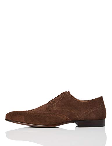 Preisvergleich Produktbild find. Ashby Leather Brogues, Braun (Chocolate), 44 EU
