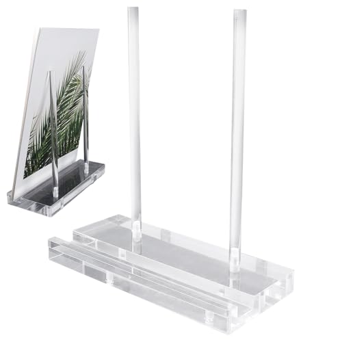 Caballete acrílico para mesa y soporte transparente de libros