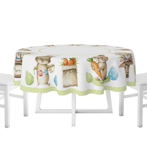 Toalha De Mesa Redonda “Páscoa Feliz”