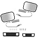 SCITOO Side View Mirrors Left and Right Fit For 1980-1996 For Ford Bronco 1984-90 Bronco II 1991-1994 Explorer 1980-1984 F100 Truck Manual Fold Non-heated Black Replacement Exterior Mirrors