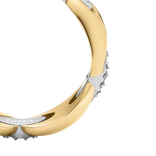 Fossil Heritage Women's Multicolor Stainless Steel Ring, JF049319987
