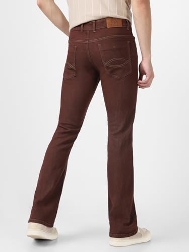 Image of Urbano Fashion Men's Stretch Fit Mid Rise Washed Bootcut Jeans Stretchable