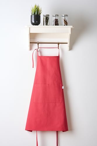Image of Uni Plain Apron Title - 100% Cotton Kitchen Apron For Women & Men | Uni Plain, (28 inch X32 inch) | Durable Apron with Spacious Pocket - Perfect Kitchen Set for Home or Professional Use
