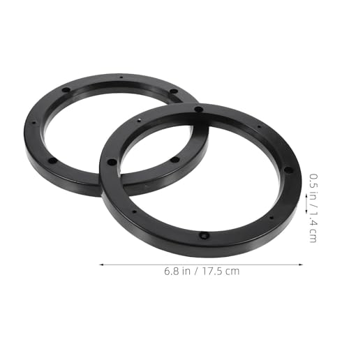 Anillo de hueco para altavoz de coche SHINEOFI, accesorio para altavoces de ABS (6 piezas) 2
