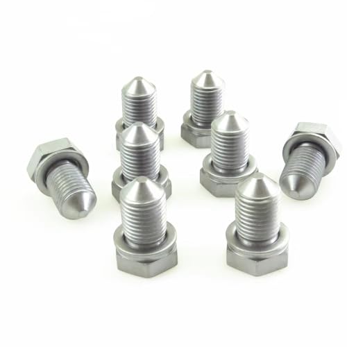 Tornillo de drenaje de aceite de motor N90 813 202 perno de cárter compatible con VW Rabbit 8 uds