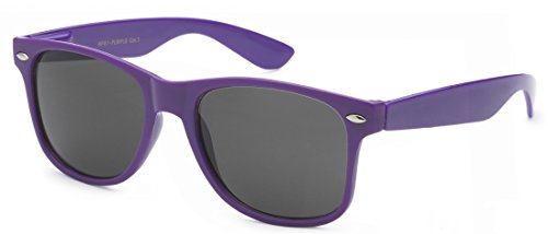 Sunglasses Classic 80’s Vintage Style Design (Purple)